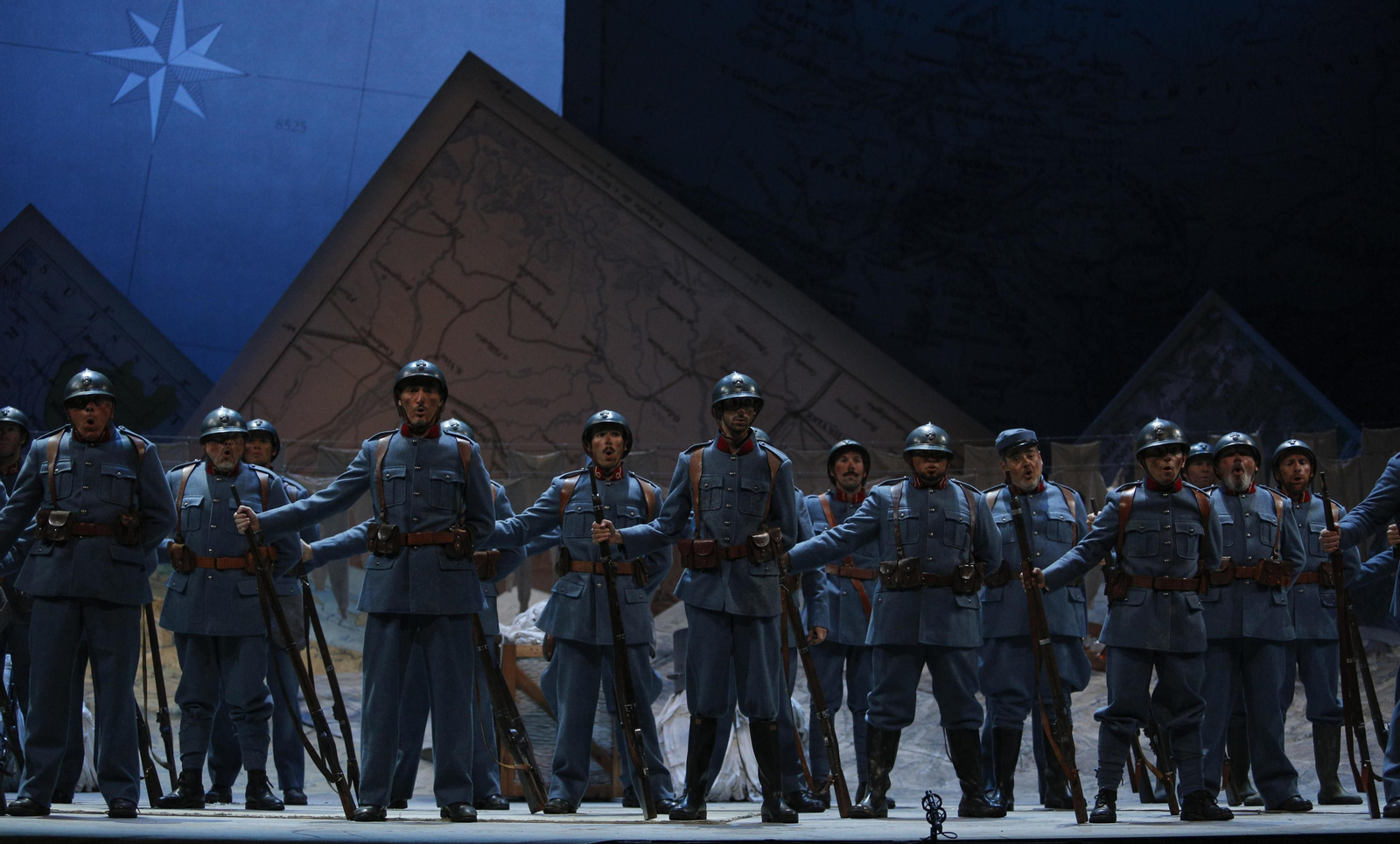 El ensayo general de la ópera 'La hija del regimiento'