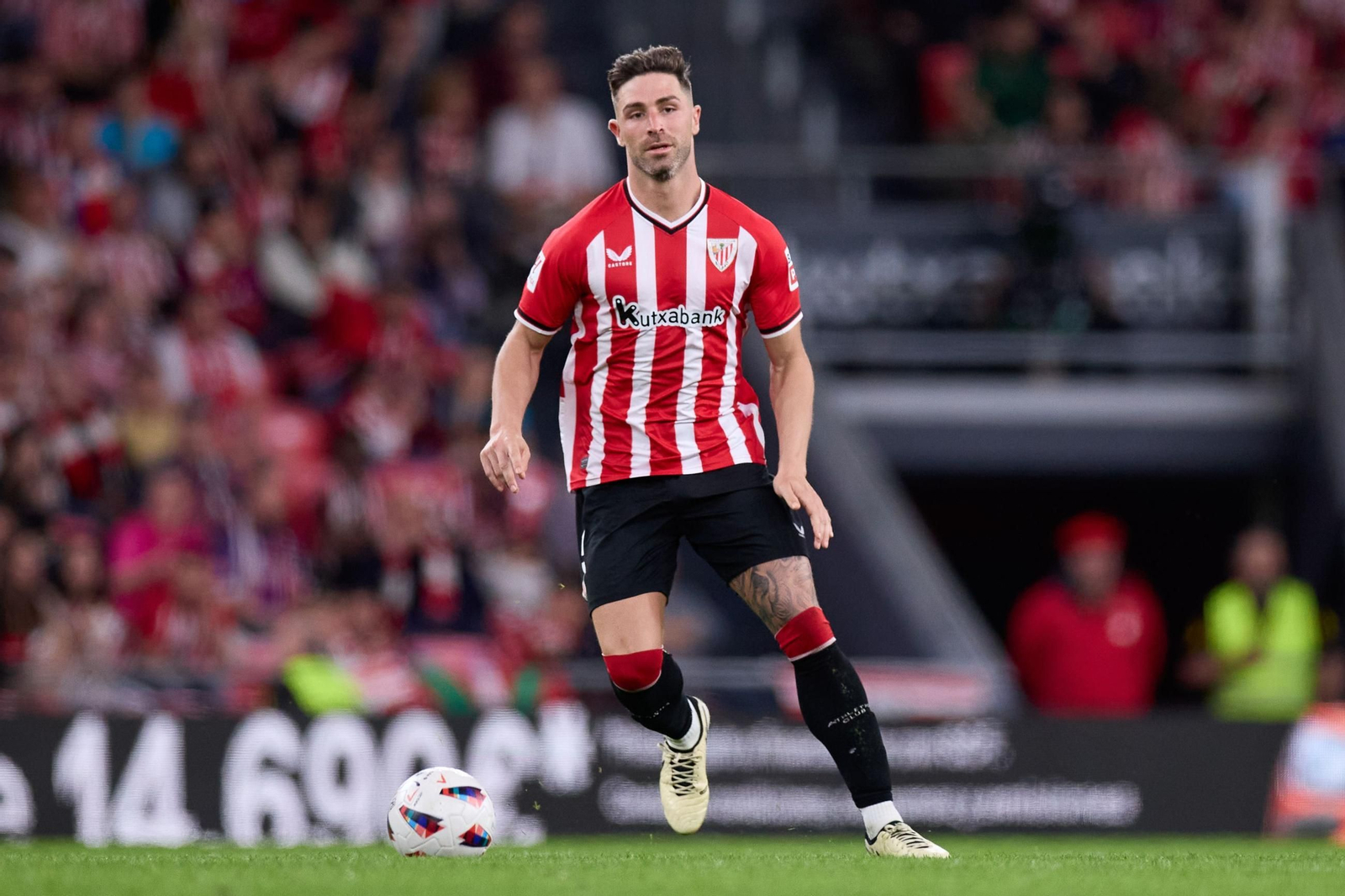 Yeray Álvarez, durante un encuentro con el Athletic Club