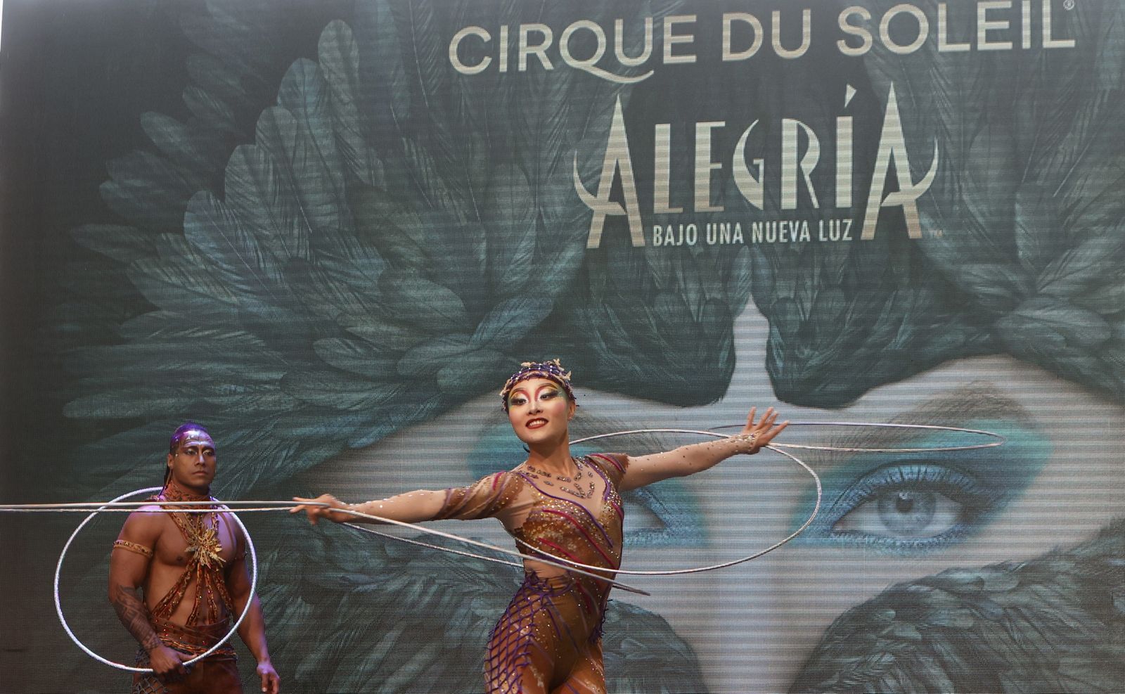 Presentación del espectáculo Alegría, del Circo del Sol