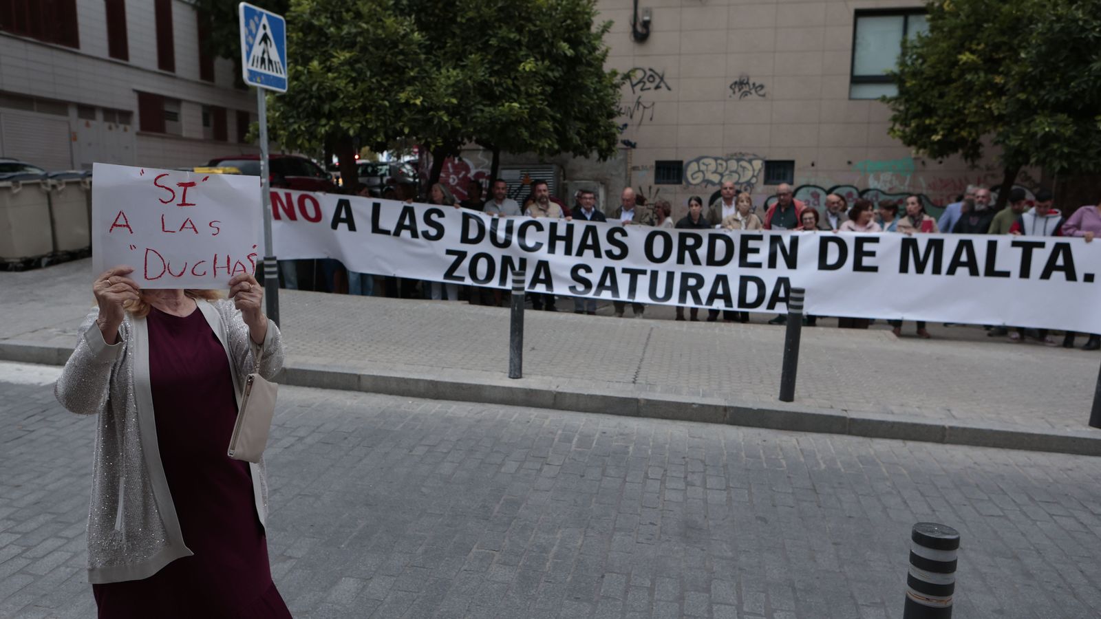 Una vecina partidaria de las duchas.