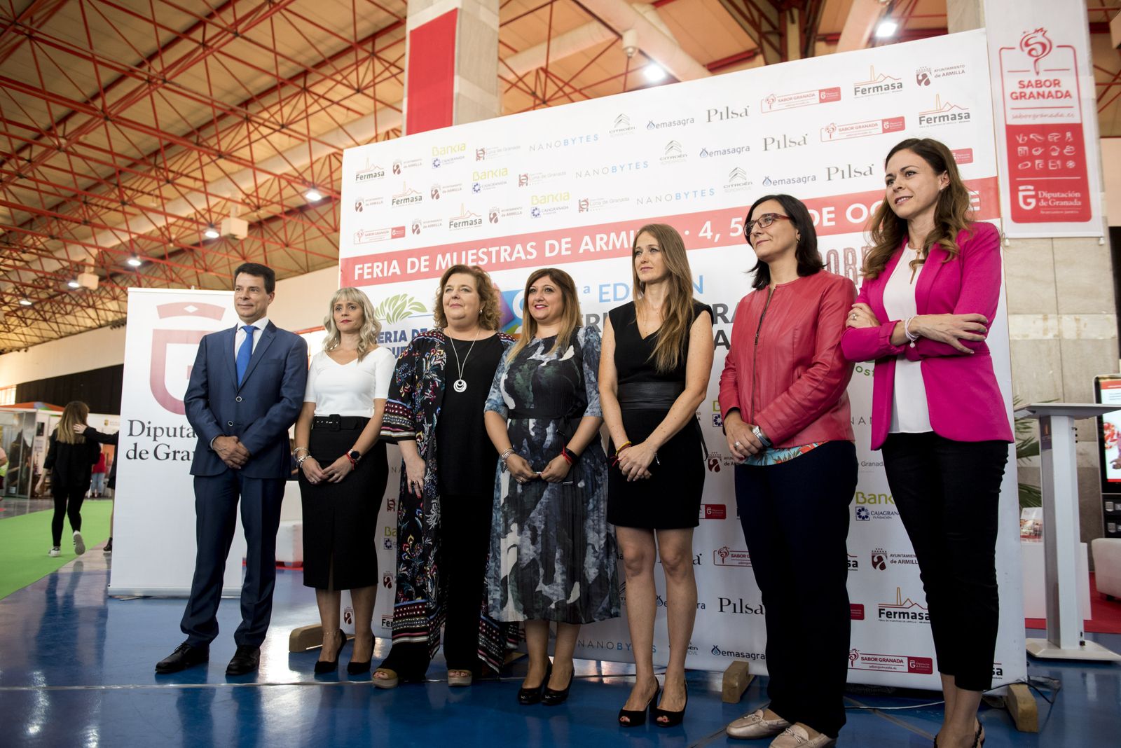 Representantes institucionales, en la presentación.