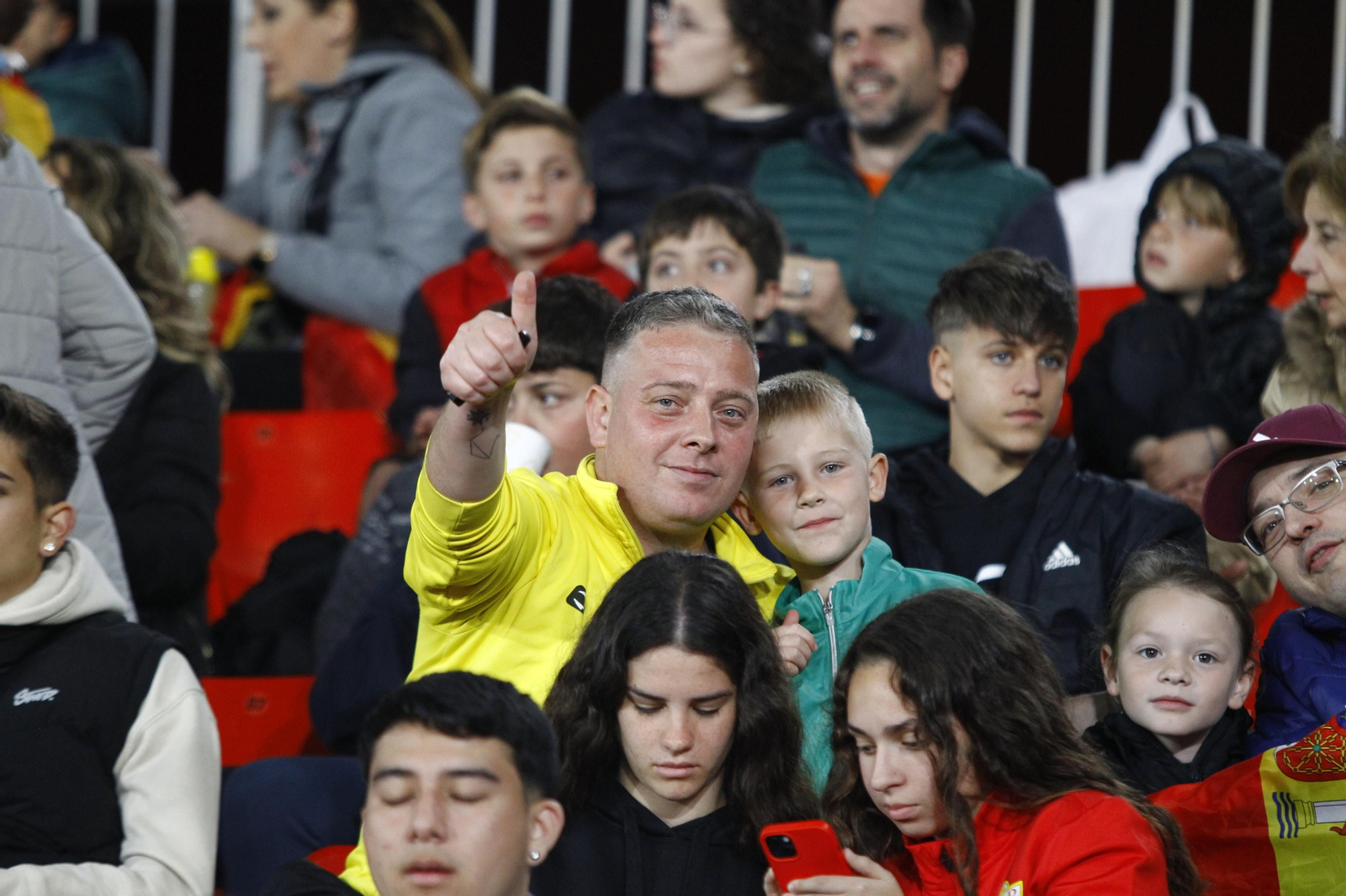 Imágenes del partido de fútbol amistoso entre las selecciones de España y Suiza Sub 21, disputado en Almería