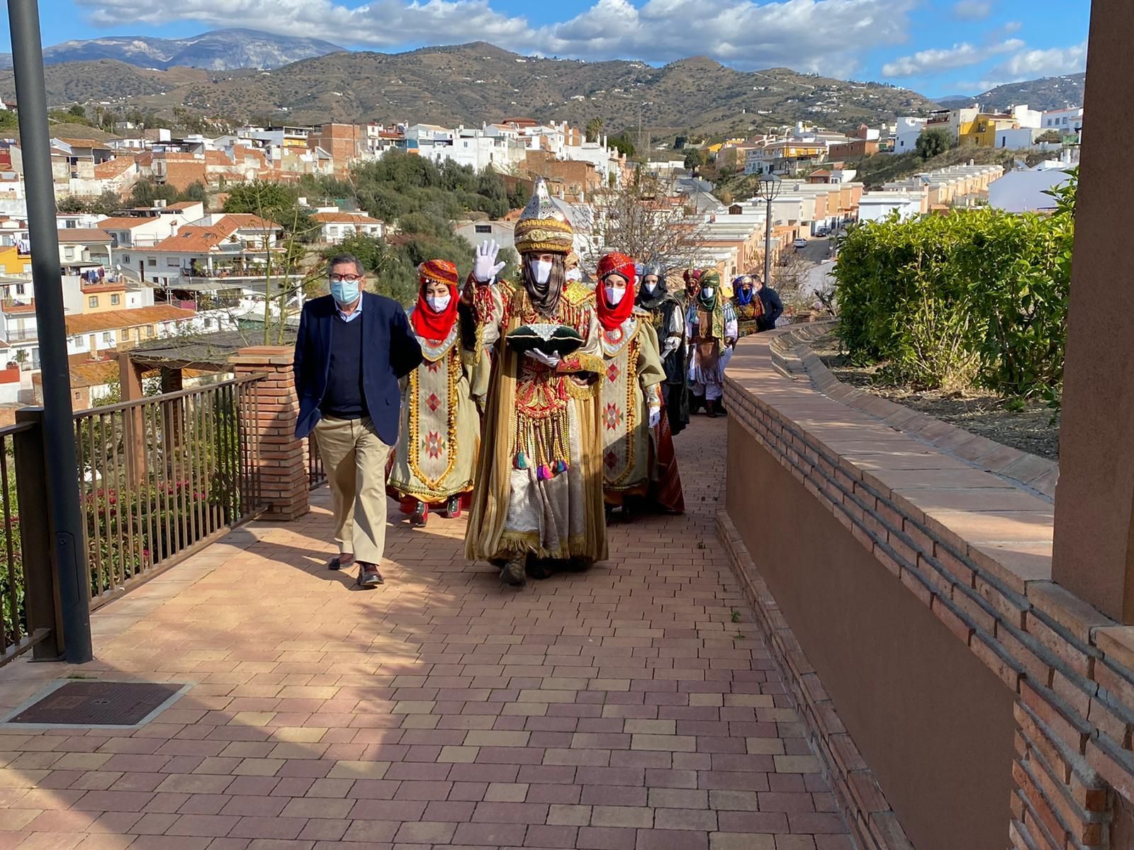 Los Reyes Magos este 2021 a sus llegada a Vélez-Málaga.