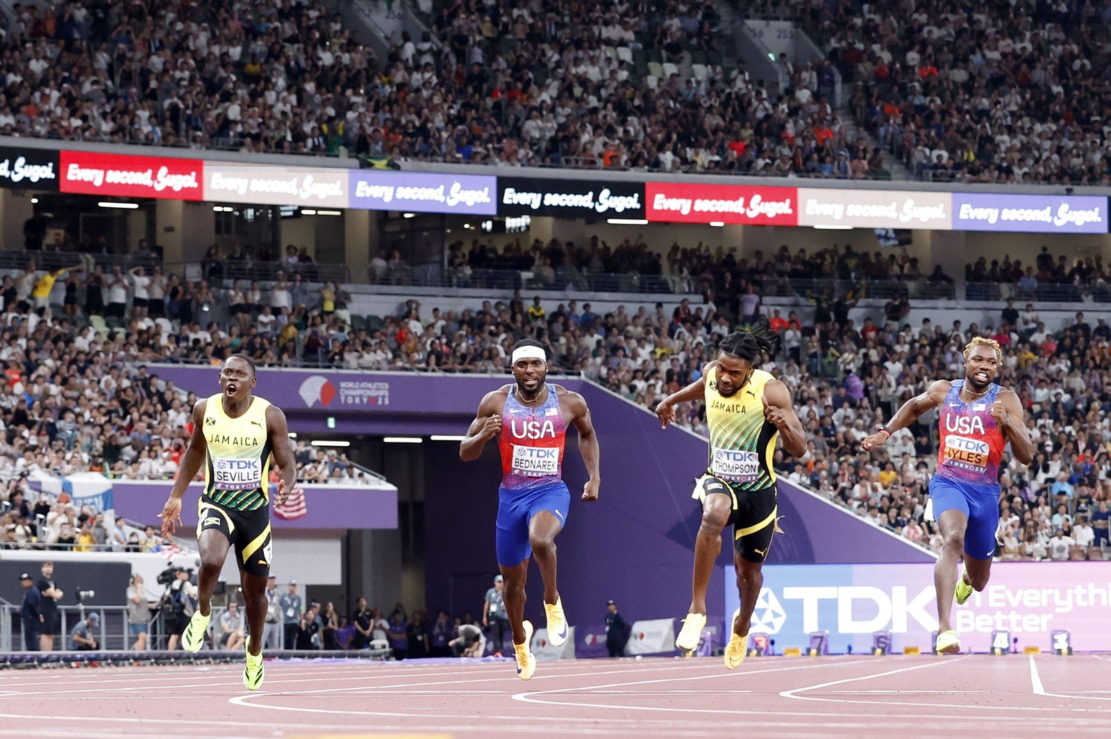 Las mejores imágenes del triunfo de Seville en 100 metros y del resto del Mundial de atletismo