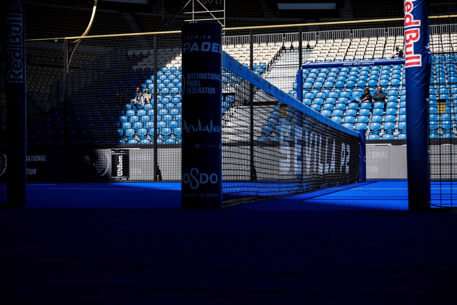 Así es la adaptación del Estadio de la Cartuja para el Premier Padel Andalucía Sevilla P2