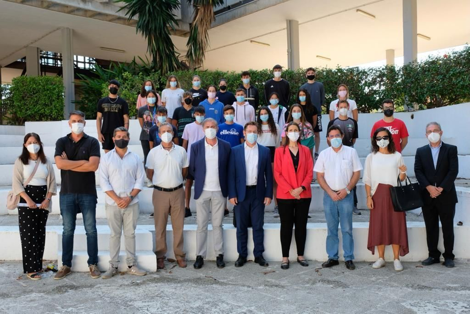visita de la delegada de Educación al IES Núm. 1 Universidad Laboral, primer Centro Educativo de Excelencia Deportiva en Málaga.