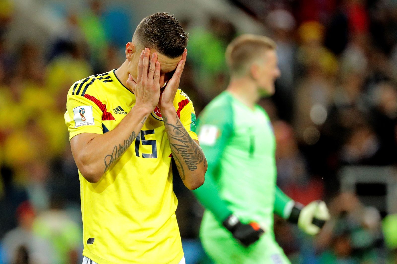 Los lanzamientos de penaltis del Colombia-Inglaterra