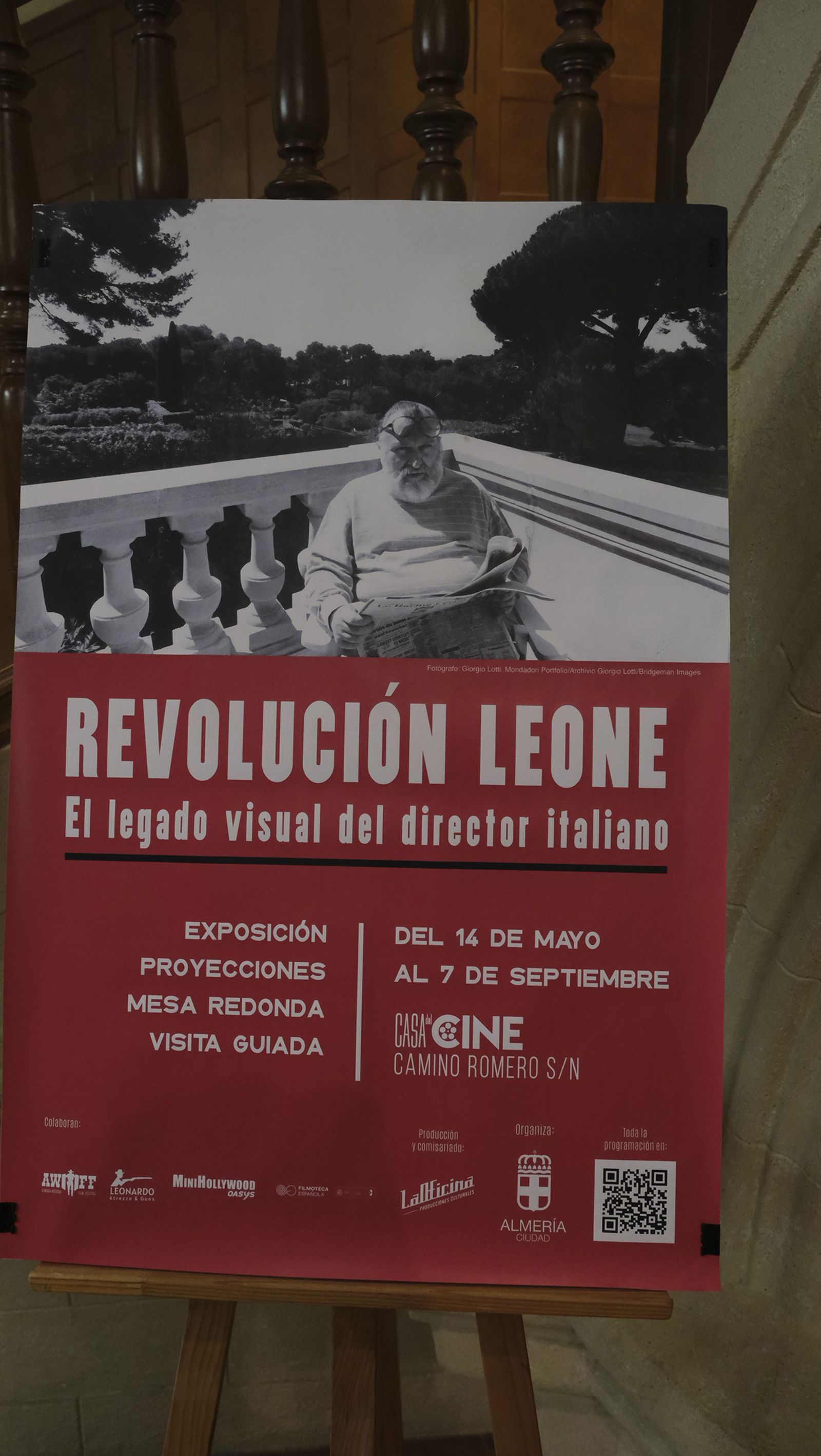 Inauguración de la exposición 'Revolución Leone' en la Casa del Cine de Almería, en imágenes
