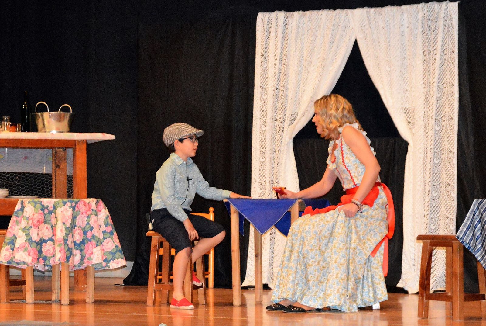 El grupo de teatro Tejuba de Murcia representando ‘La zapatera prodigiosa’.