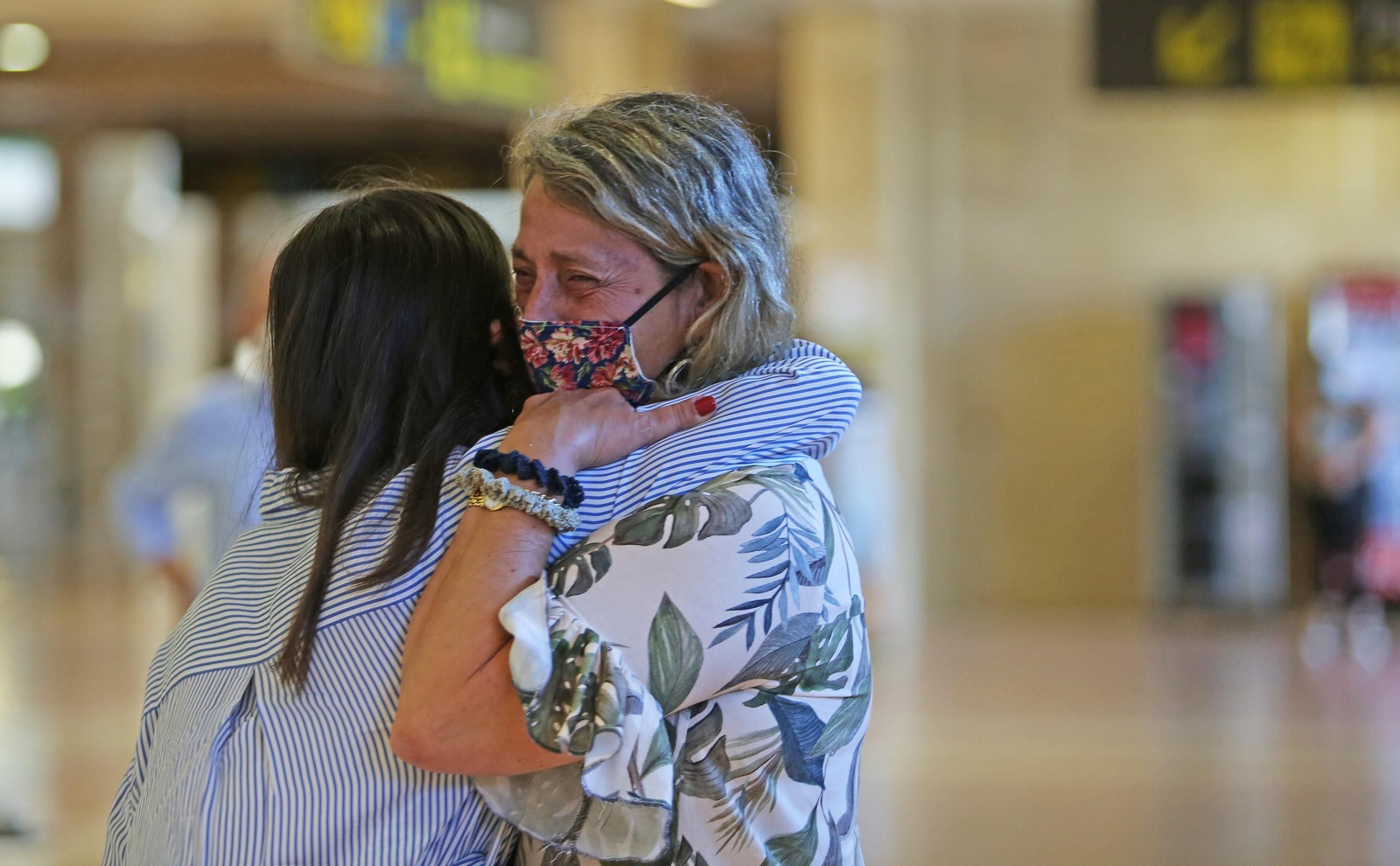 Llegada del primer vuelo internacional procedente de Alemania al aeropuerto de Jerez