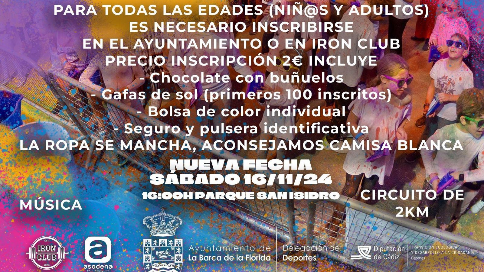 Cartel de la color run Cartel de la color run
