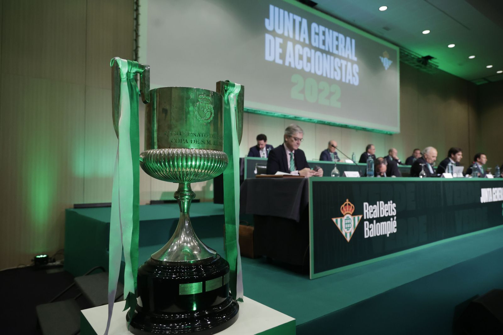 Imagen de la junta general de accionistas de 2022 del Betis.
