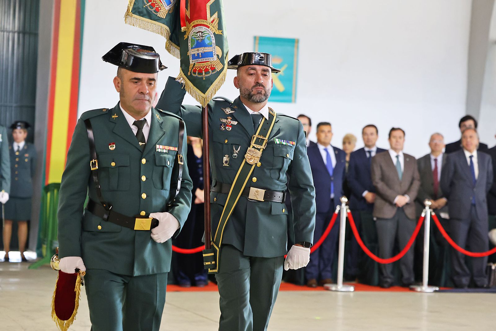 Imágenes de la jura del cargo de Julio Serrano Checa como Jefe de la Comandancia de la Guardia Civil de Huelva