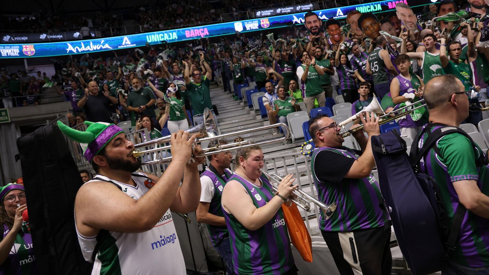Las fotos del Unicaja-Barcelona, primer partido del play off de la Liga Endesa