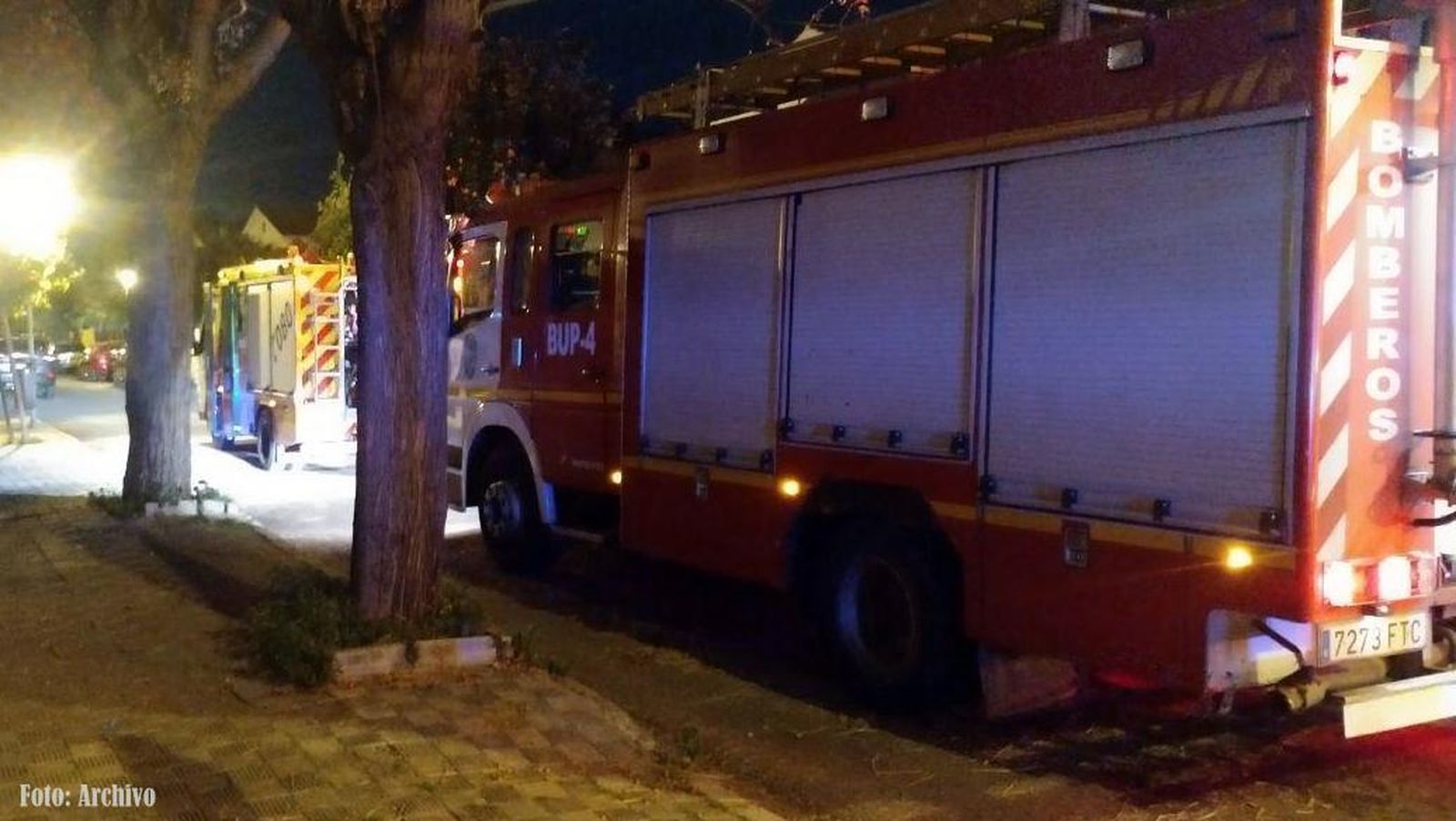 Varios coches de bomberos en una imagen de archivo.