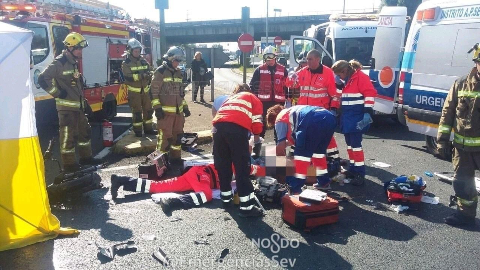 Accidente de tráfico en la Avenida Montesierra.