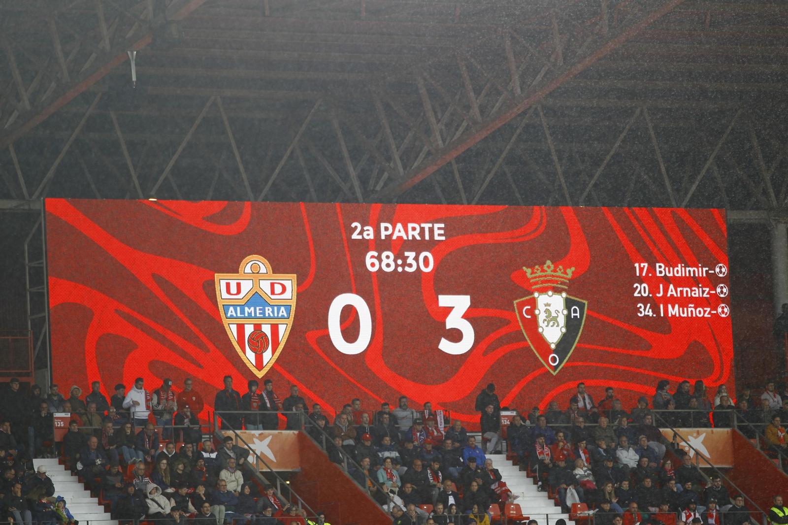 Las mejores imágenes del partido de fútbol U.D. Almería-C.A. Osasuna