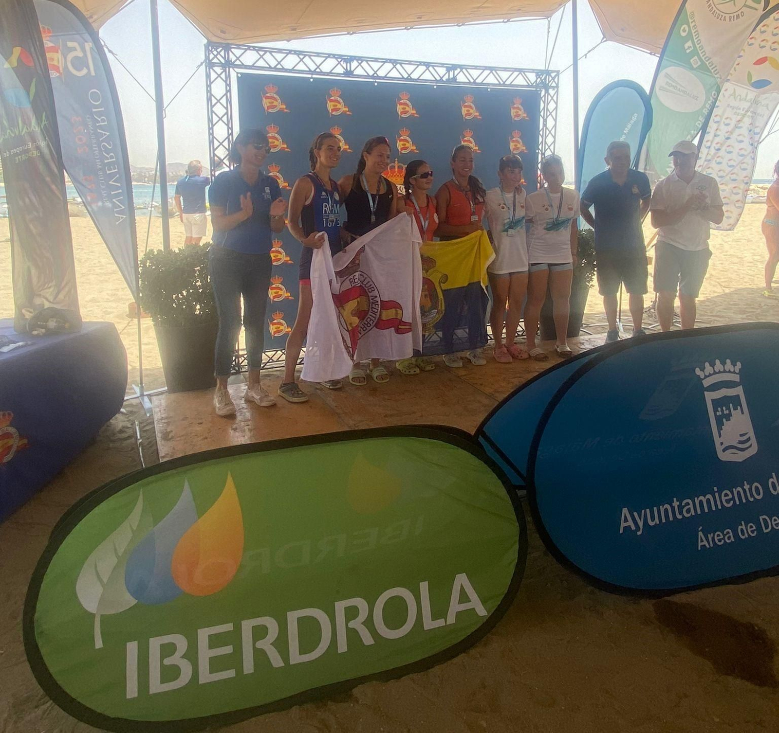 El Open Ciudad de Málaga y Andaluz de remo de mar, para el Real Club Mediterráneo