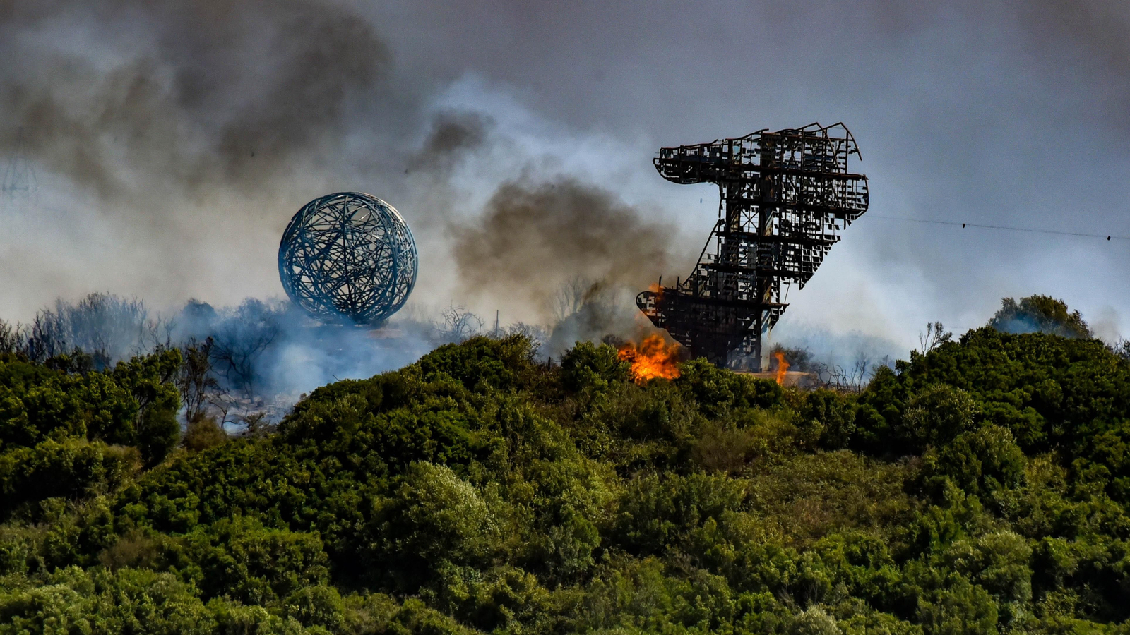 Las fotos del incendio en El Cuartón