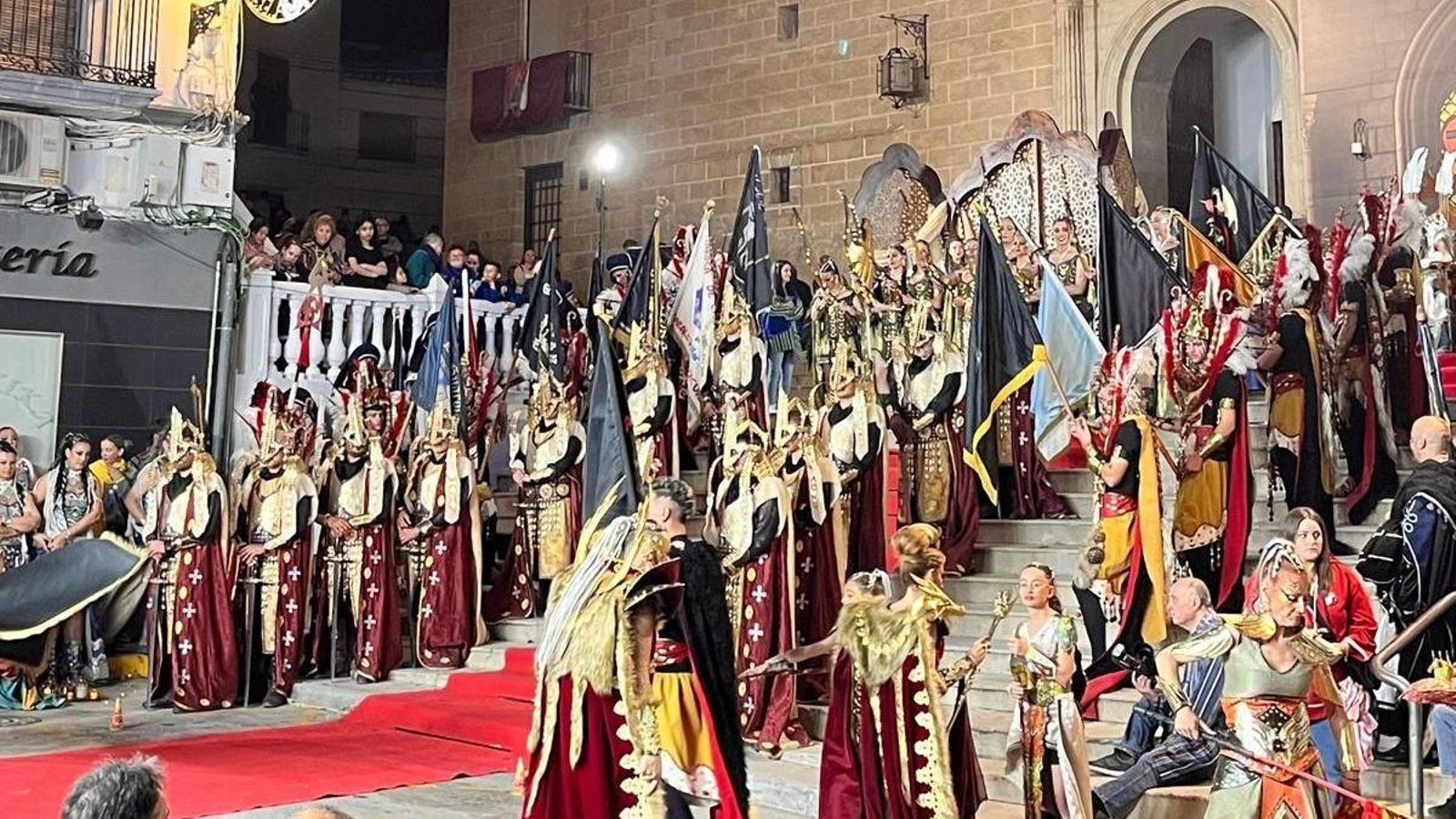 Representación de la comparsa de Moros y Cristianos de Cúllar- Baza de Granada.