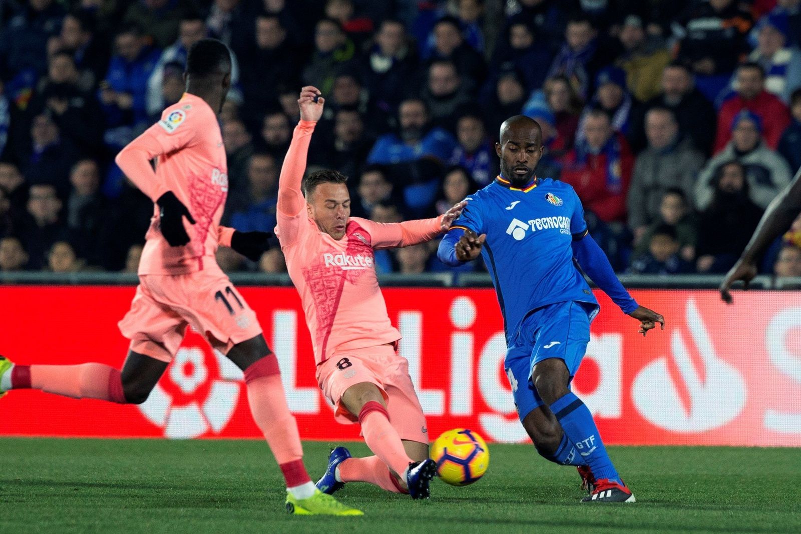 El Getafe-Barcelona, en imágenes