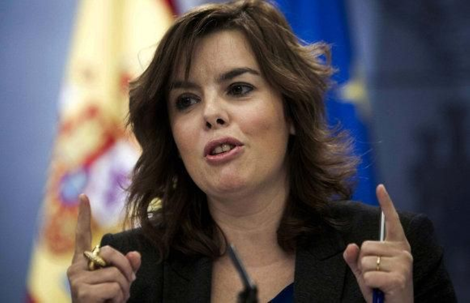 Sáenz de Santamaría: "La huelga no es la solución"