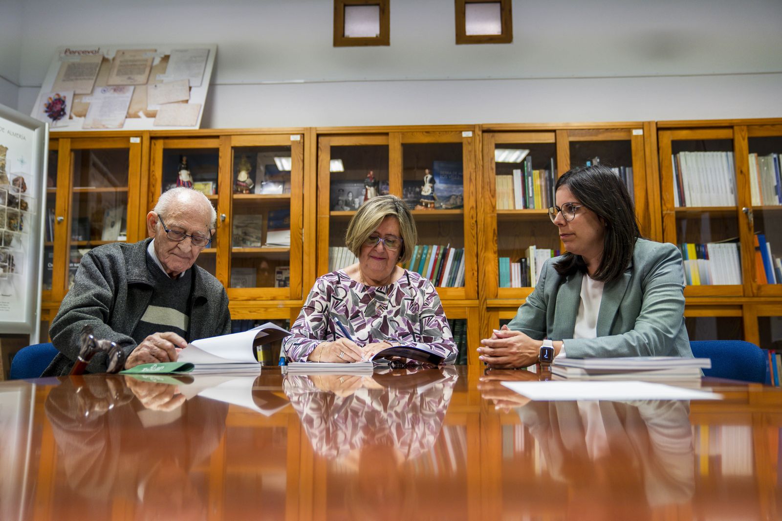 Dionisio Godoy, María Dolores Durán y Almudena Morales.