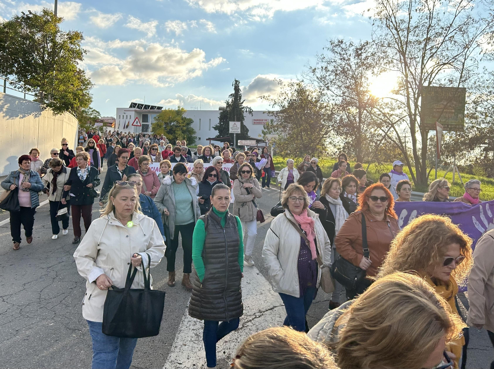 El Alto Guadiato clama contra la violencia sobre la mujer, en imágenes