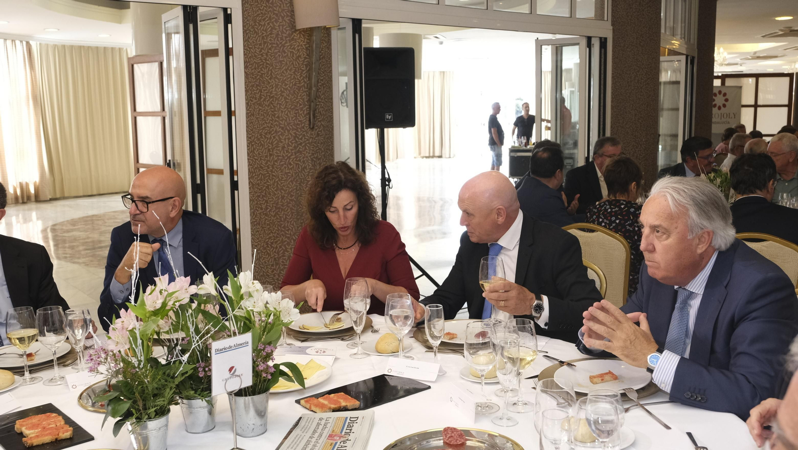Imágenes del Foro Joly en Almería, con el Gobernador del Banco de España, Pablo Hernández de Cos