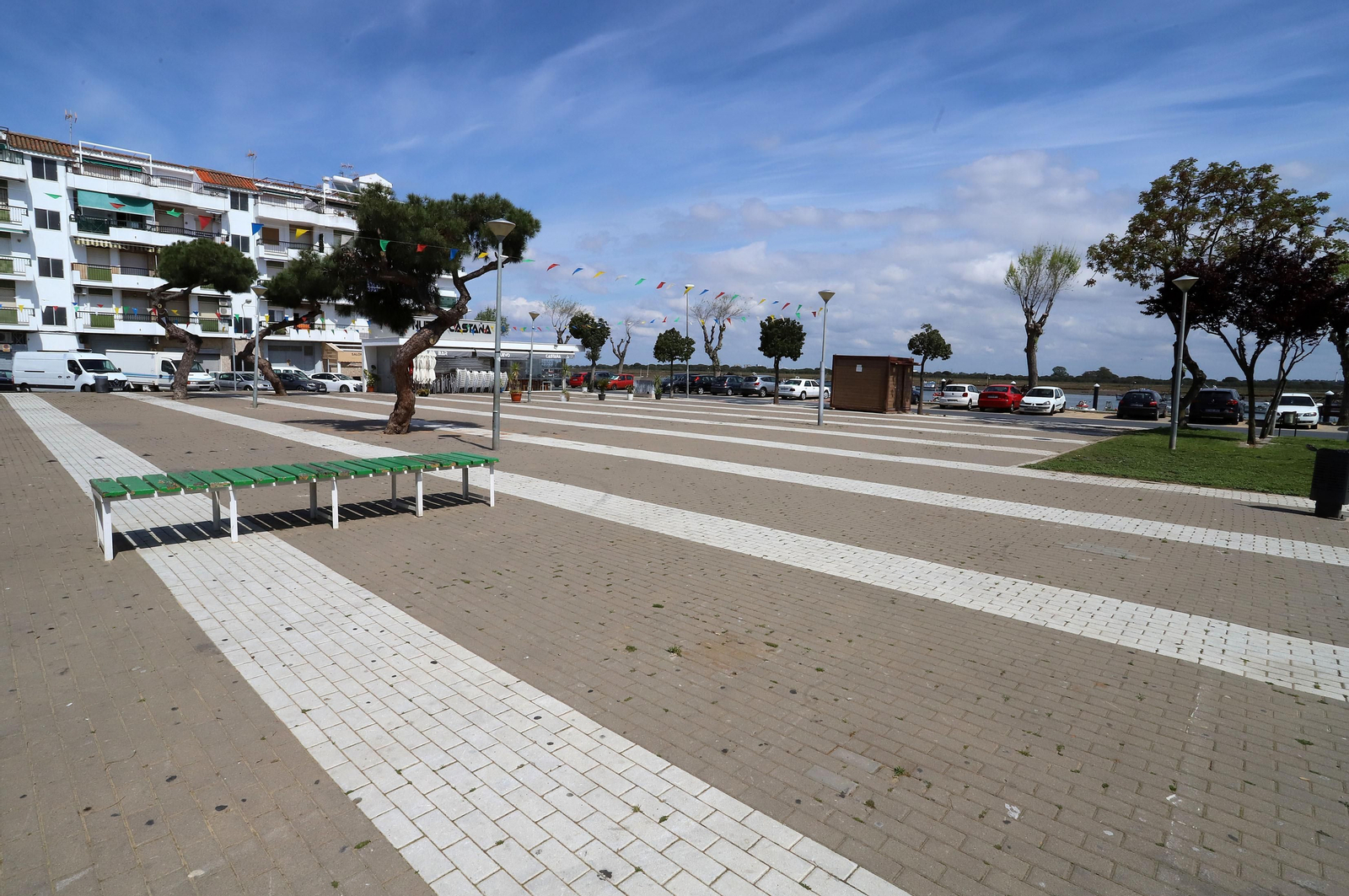 Imágenes del confinamiento en Punta Umbría