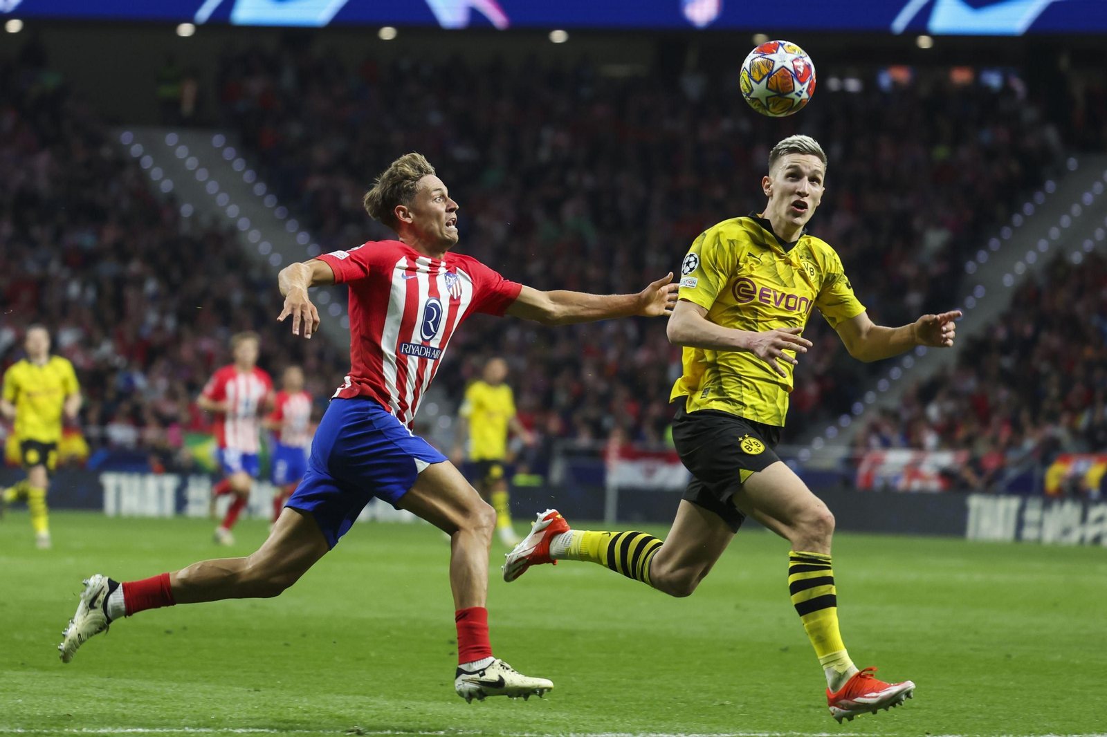 El Atlético de Madrid - Borussia Dortmund, en fotos