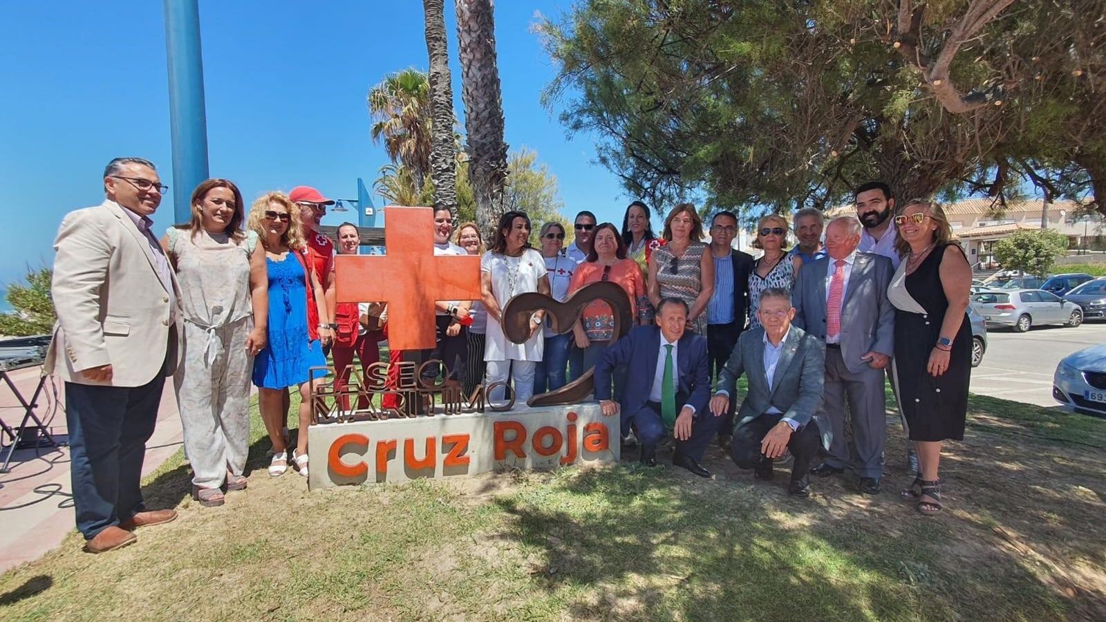 Inauguración del monolito.