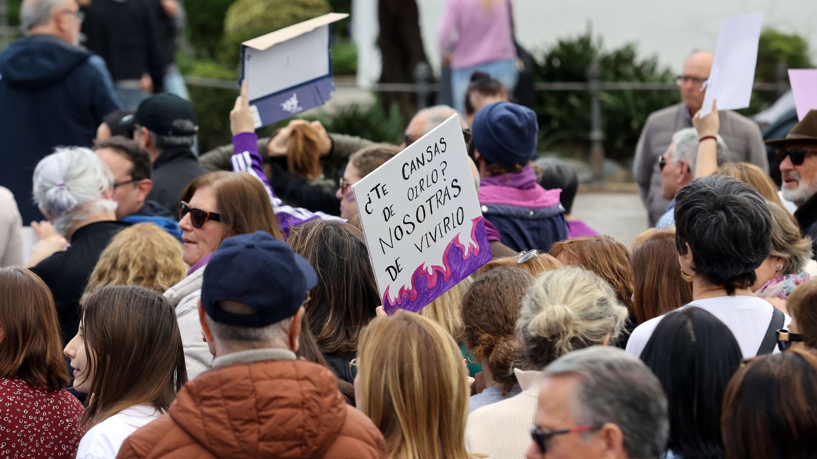 Imágenes de la manifestación en Jerez por el Día Internacional de las Mujeres