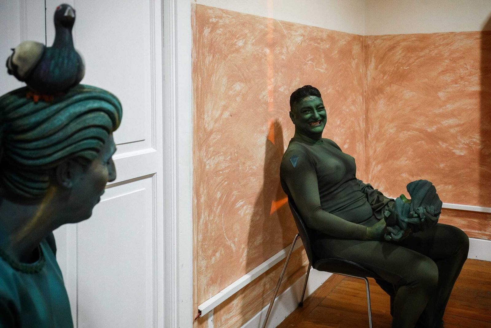 El ambiente en camerinos del teatro