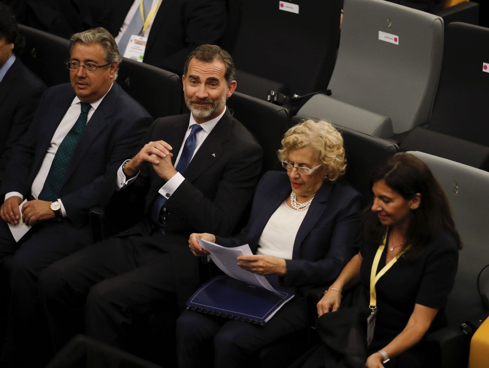 El Rey asiste al Foro por la Paz de Carmena