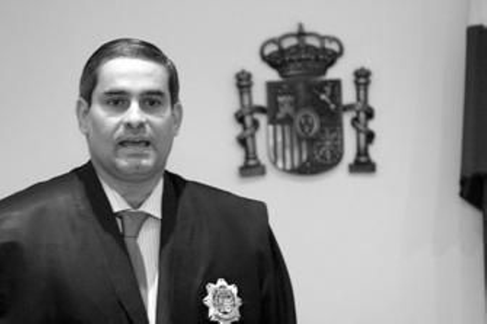 Juan Cisneros, durante si alocución ayer en la sala de vistas de la Audiencia Provincial.