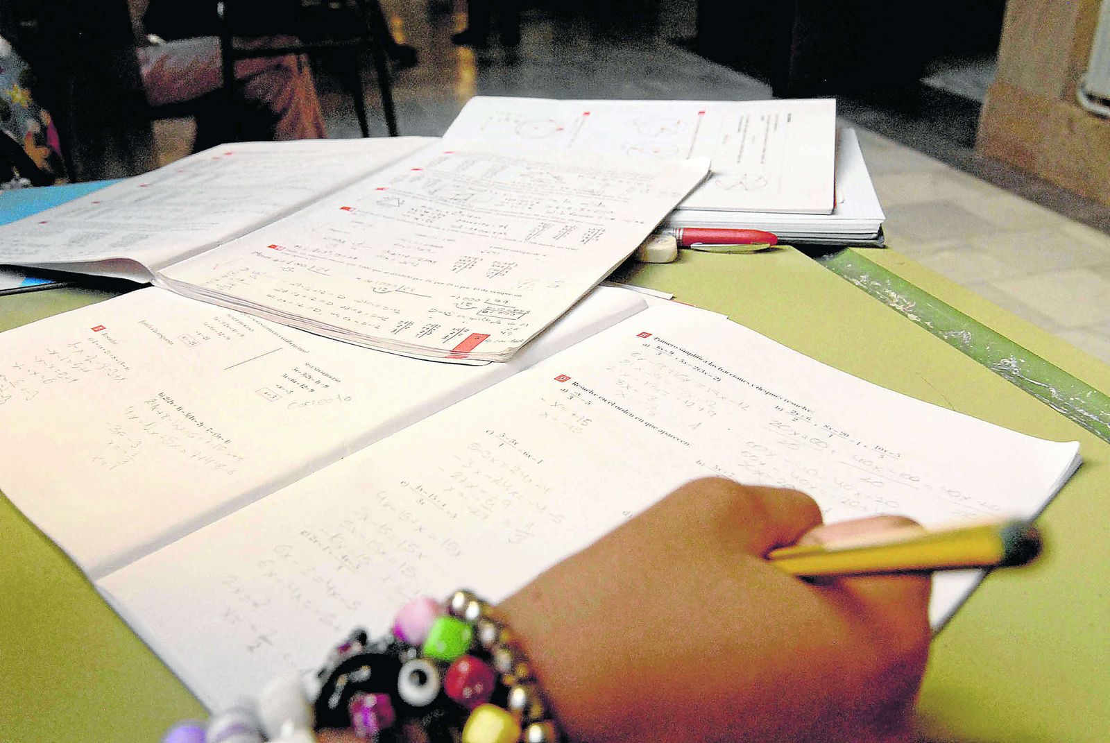 Ejercicios previos a la realización de un examen.