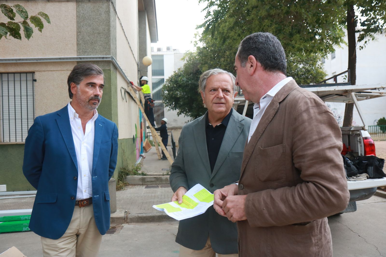 Jesús Paniagua, Salvador Fuentes y Antonio Álvarez.