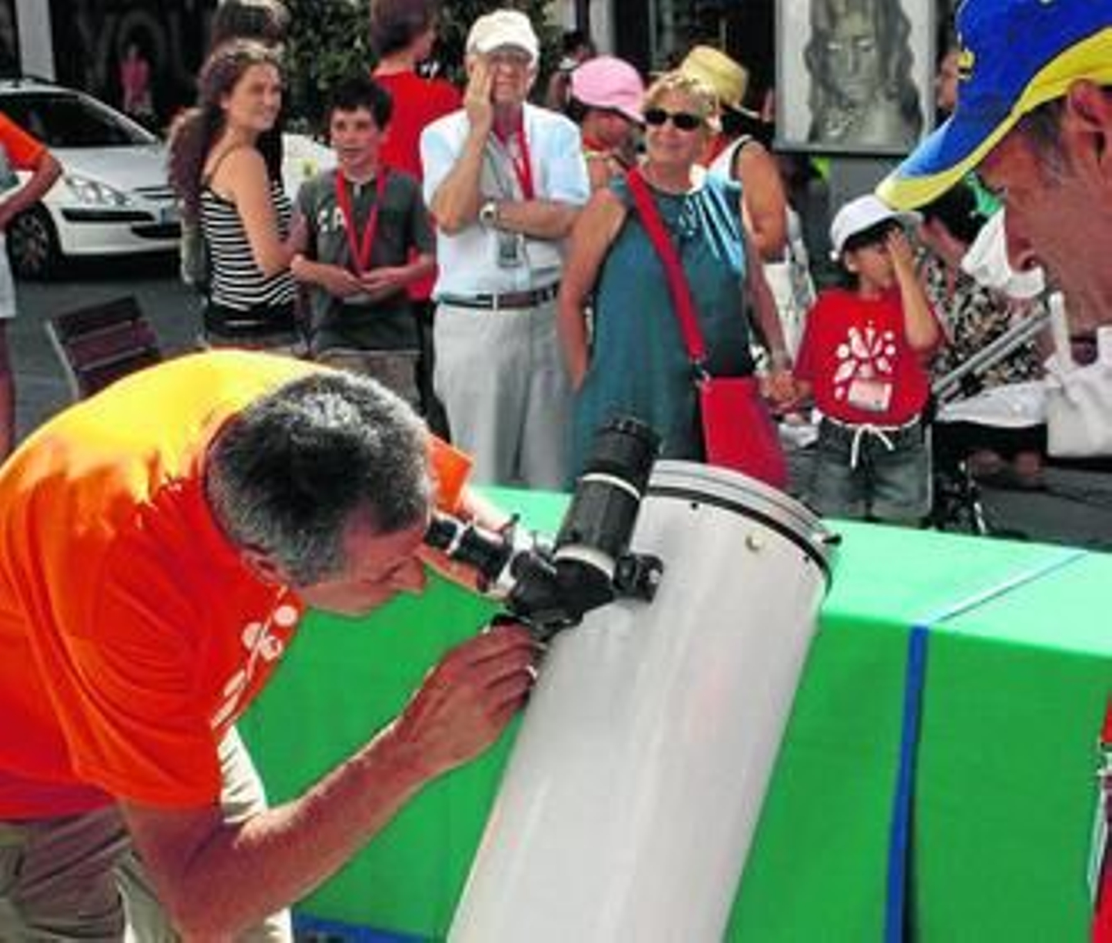 Uno de los participantes en las jornadas del pasado año en la plaza del Palillero.