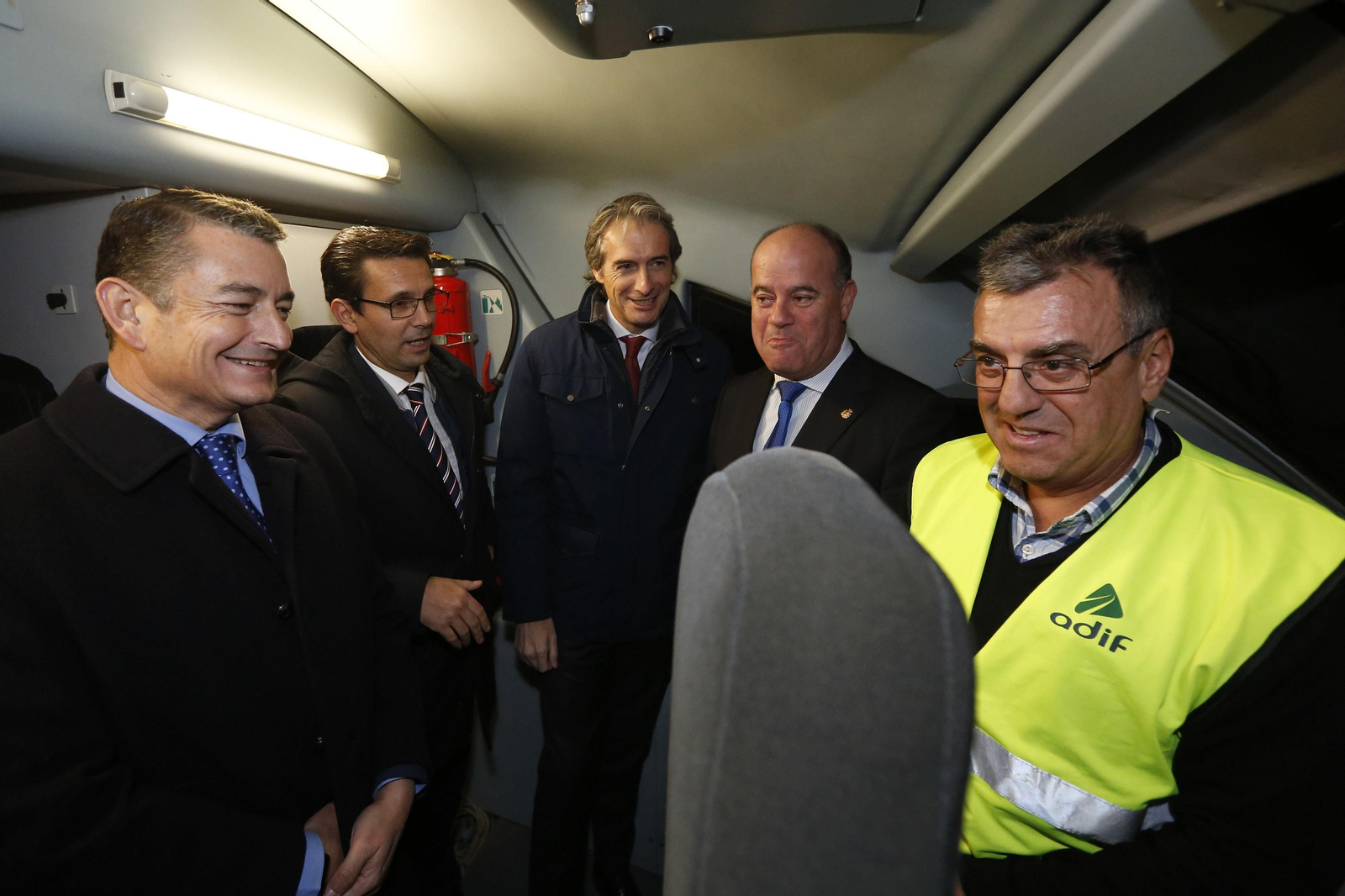 Inauguración en Antequera de las fases de pruebas del AVE