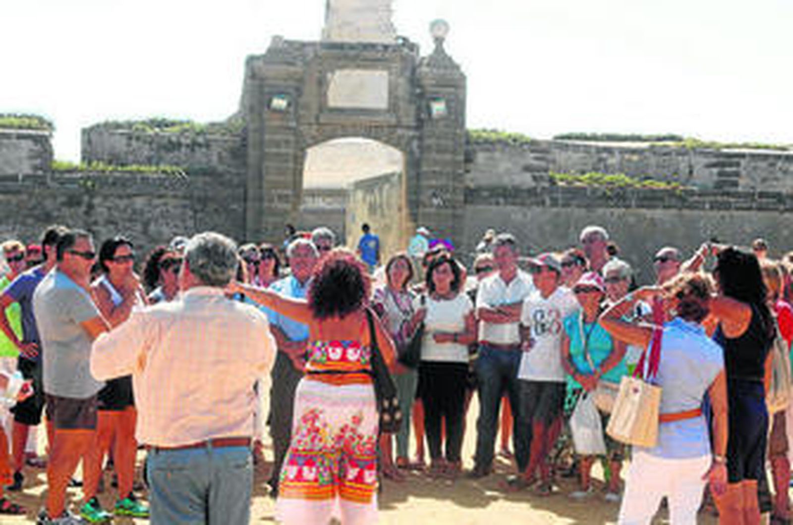 Imagen de las jornadas de puertas abiertas que hubo el pasado año en el Castillo de San Sebastián.