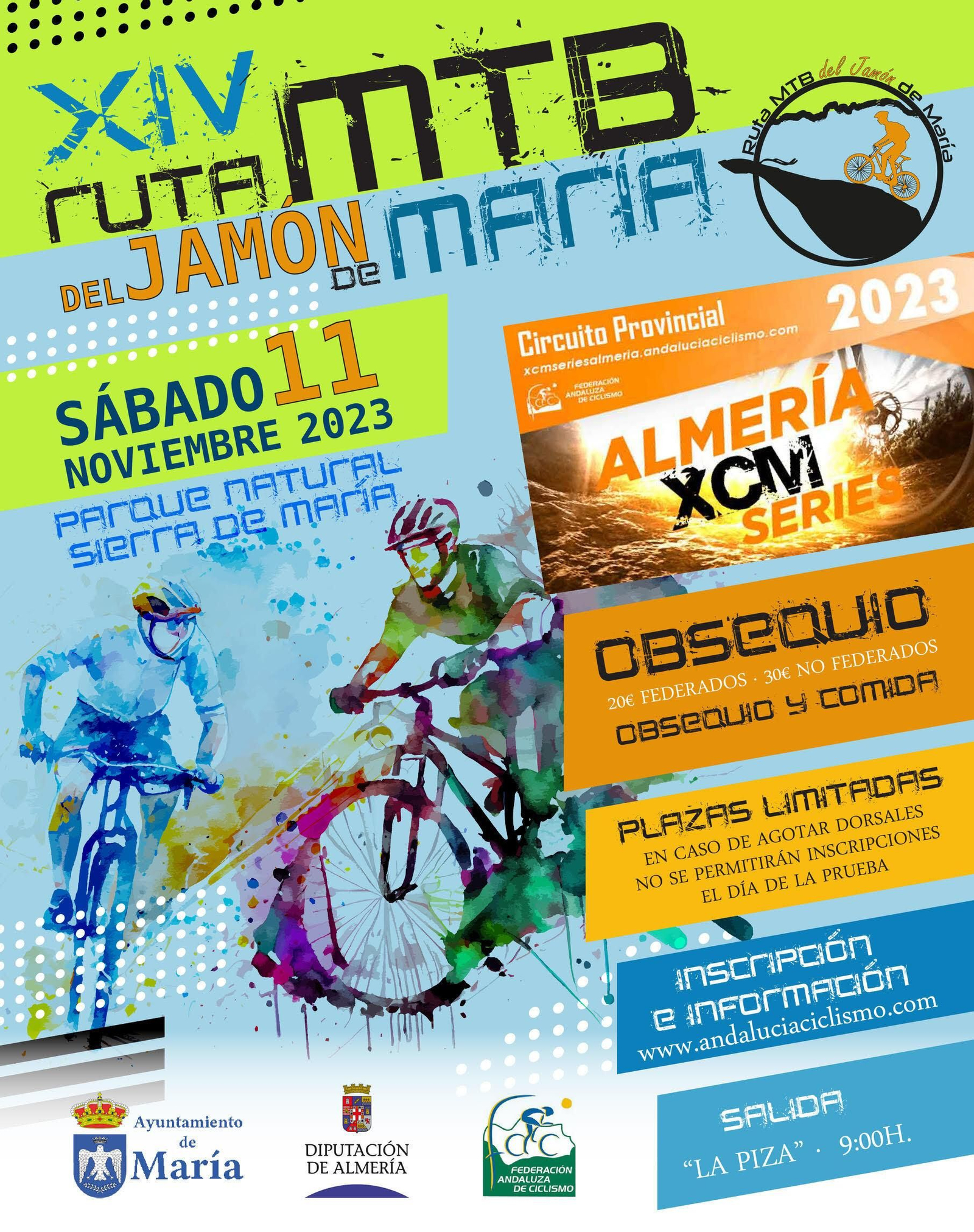 Cartel de la prueba que supondrá el cierre de las XCM Series Almería 2023.