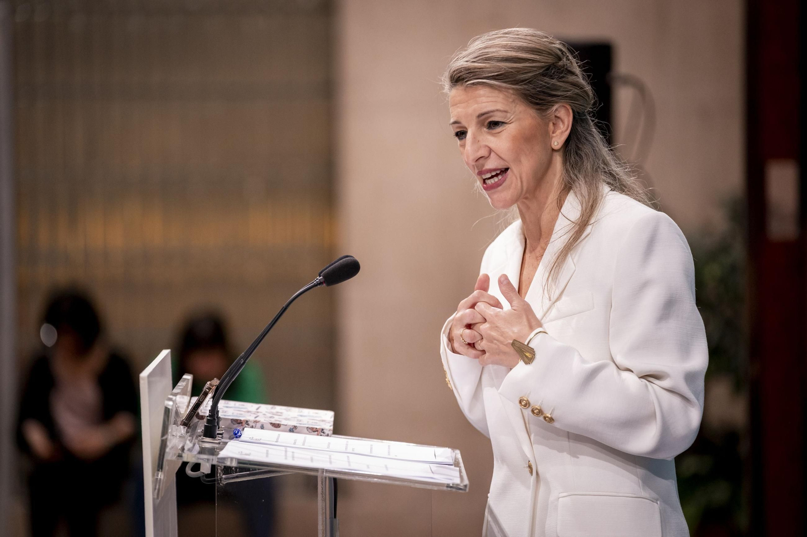 La vicepresidenta del Gobierno Yolanda Díaz.