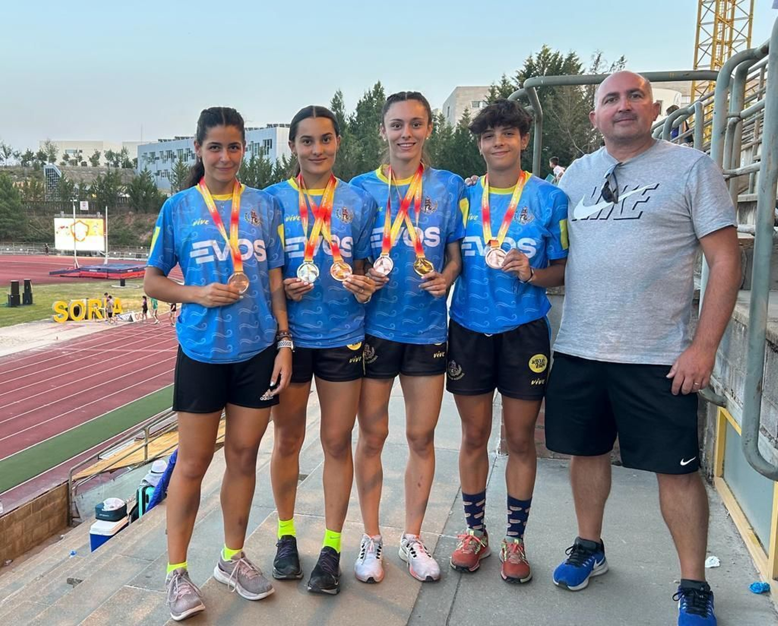 Los medallistas del Bahía de Algeciras.