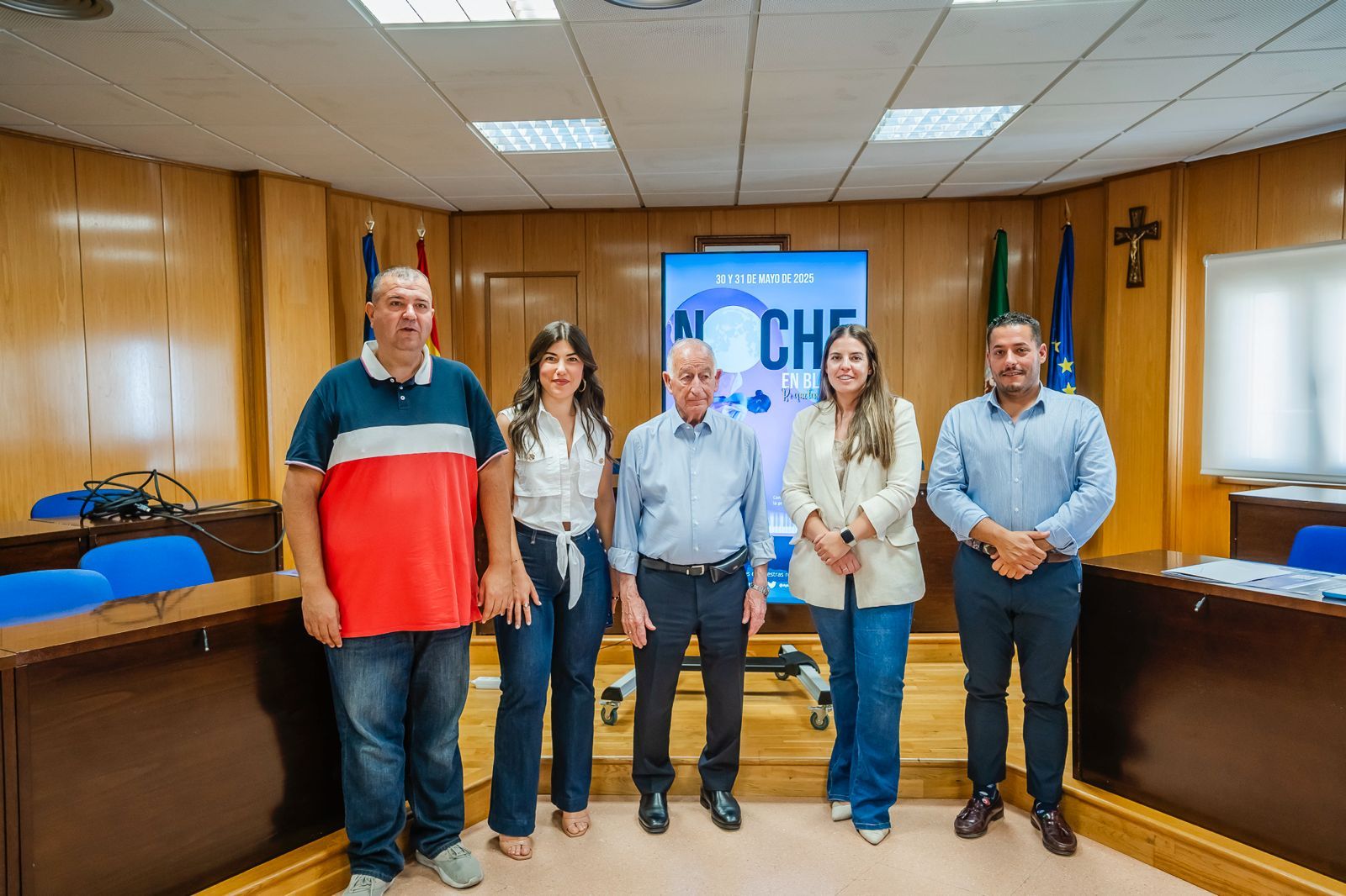 Presentación de la Noche en Blanco de Roquetas de Mar.