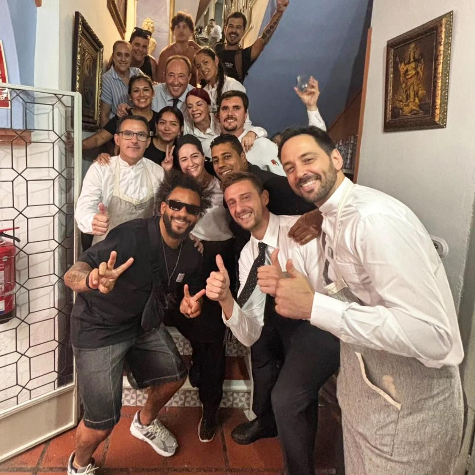 Marcelo junto al equipo de Casa Pepe de la Judería