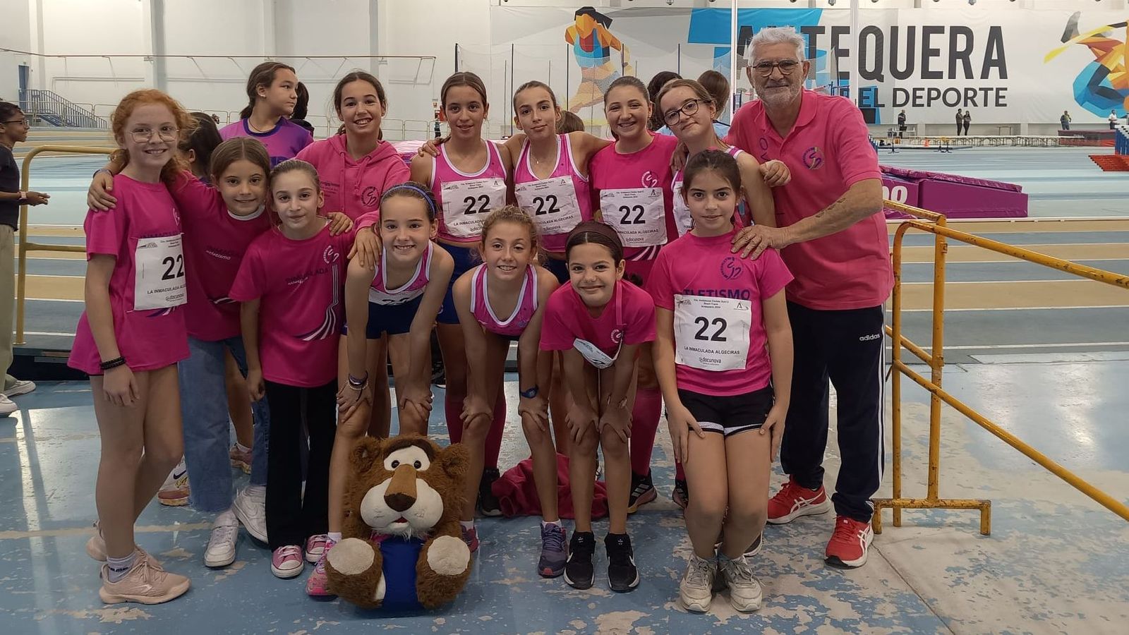 El equipo del CA Inmaculada de Algeciras, en Antequera