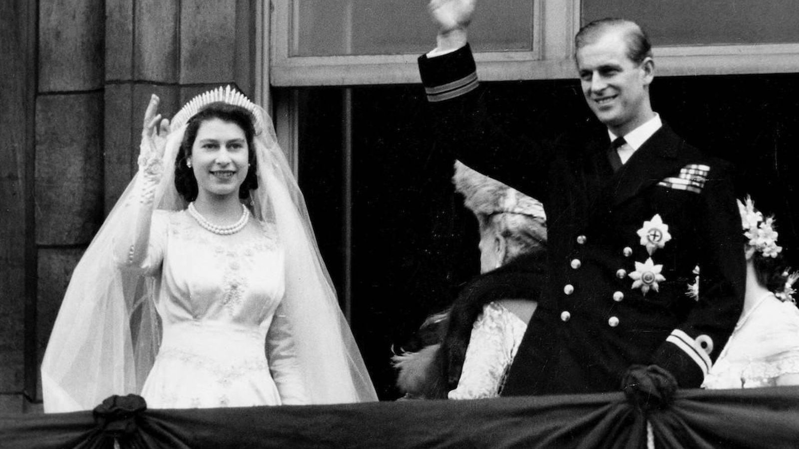 Boda de Isabel II y Felipe de Edimburgo.