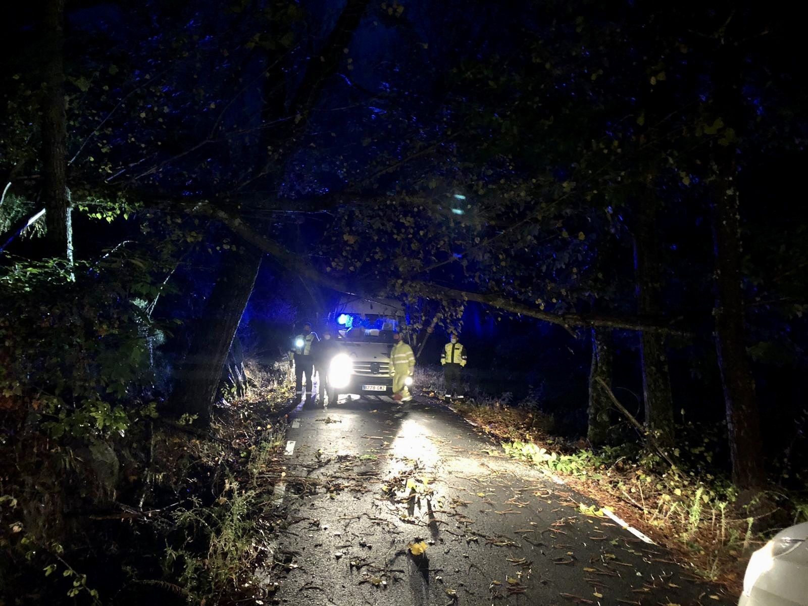 Efectos de la borrasca 'Bárbara' a su paso por Ávila