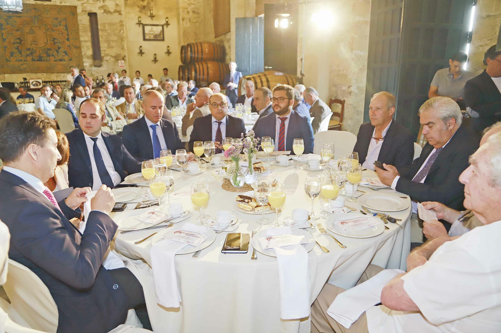 La consejera de agricultura y pesca Carmen Crespo en los desayunos del Banco de Santander y Grupo Joly